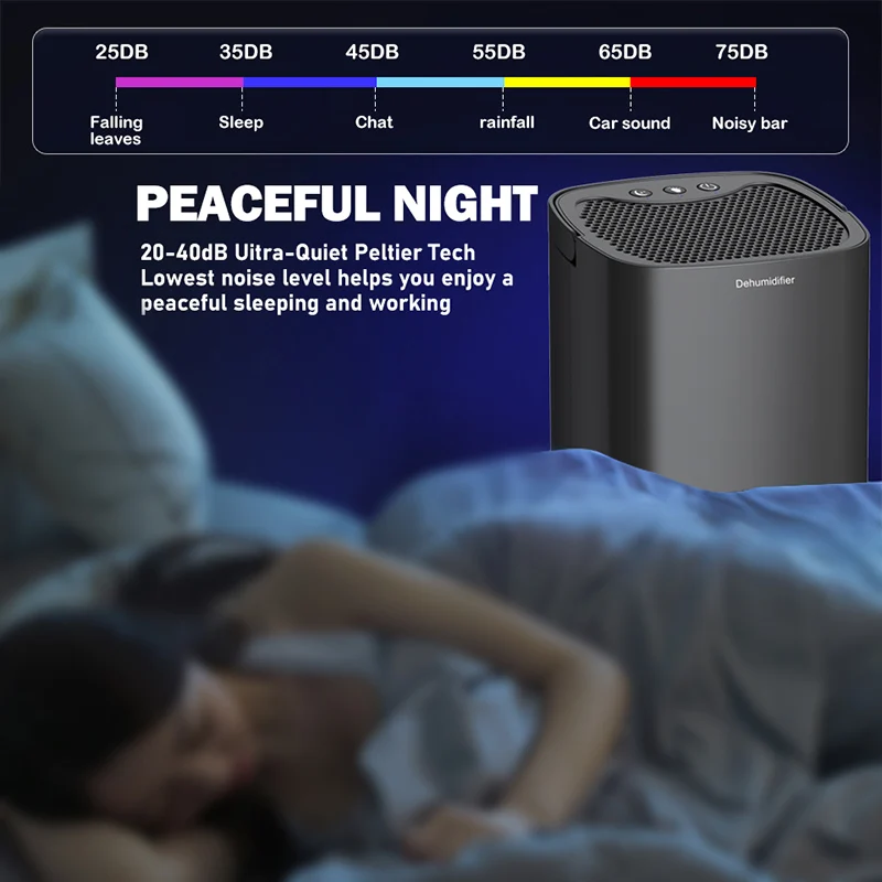 Air Dehumidifier Portable Mute Moisture Absorbers Machine Air Dryer For Home Bedroom Office Kitchen Deodorizer Dryer