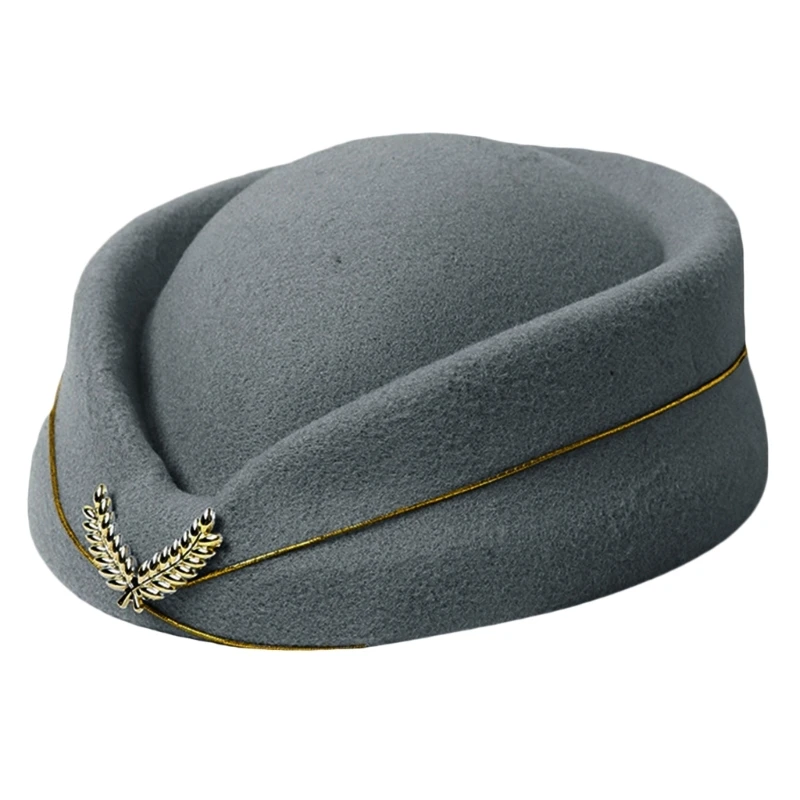 Air Hostesses Hat Stewardess Hat Beret Hat Women Formal Uniform Caps Accessory Party Hats Costume Accessories Air Hostesses Hat Stewardess Hat Beret Hat Women Formal Uniform Caps Accessory Party Hats Costume Accessories
