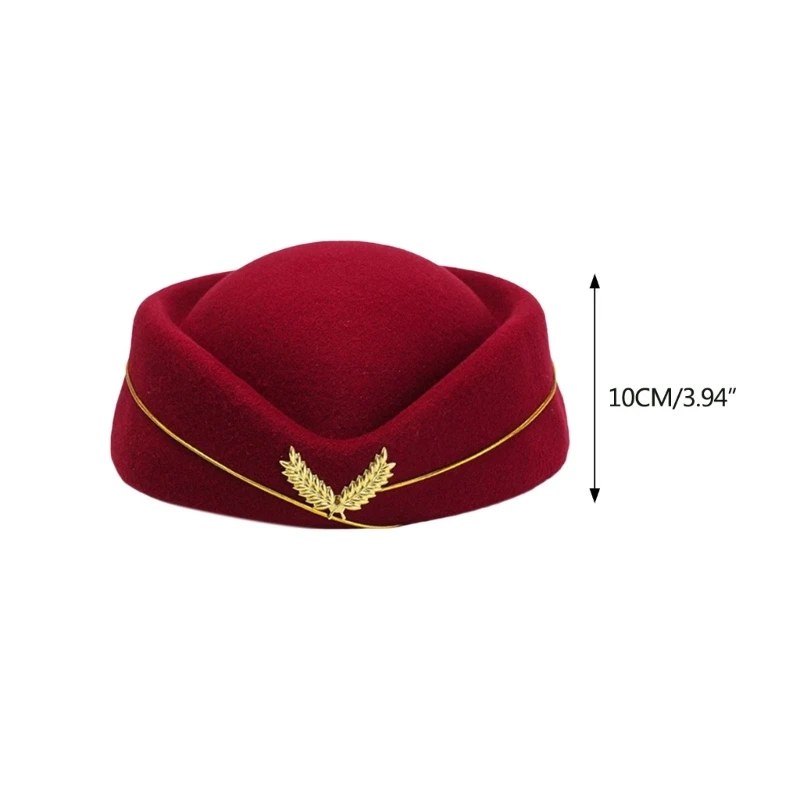 Air Hostesses Hat Stewardess Hat Beret Hat Women Formal Uniform Caps Accessory Party Hats Costume Accessories Air Hostesses Hat Stewardess Hat Beret Hat Women Formal Uniform Caps Accessory Party Hats Costume Accessories