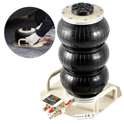 Air Jack 3 Ton/6600 lbs Triple Bag Air Jack, Airbag Jack with Six Steel Pipes Pneumatic Jack for Car, Garage, Repair Air Jack 3 Ton/6600 lbs Triple Bag Air Jack, Airbag Jack with Six Steel Pipes Pneumatic Jack for Car, Garage, Repair