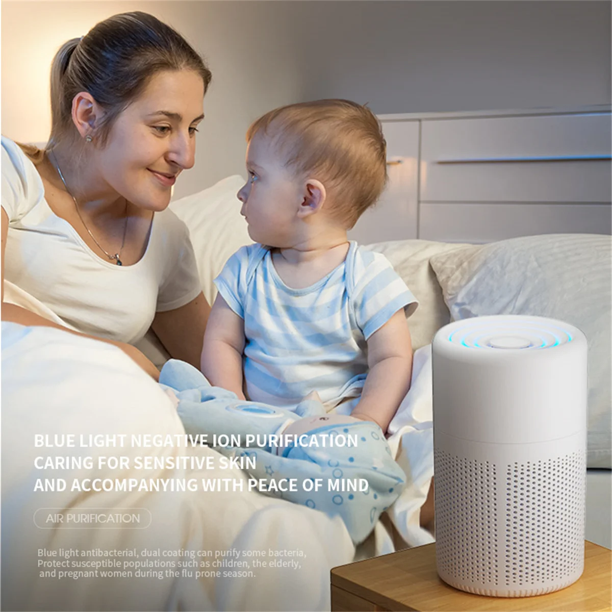 Air Purifiers Home Air Cleaner HEPA Filter PM 2.5 Anti-allergic Remove Second-hand Smoke Odor Air Freshener for Bedroom Air Purifiers Home Air Cleaner HEPA Filter PM 2.5 Anti-allergic Remove Second-hand Smoke Odor Air Freshener for Bedroom