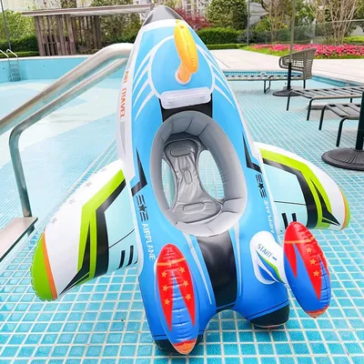 Aircraft Swim Ring Tube Inflatable Toy Baby Swimming Ring Seat For Kid Swim Circle Float Swim Pool Water Play Equipment