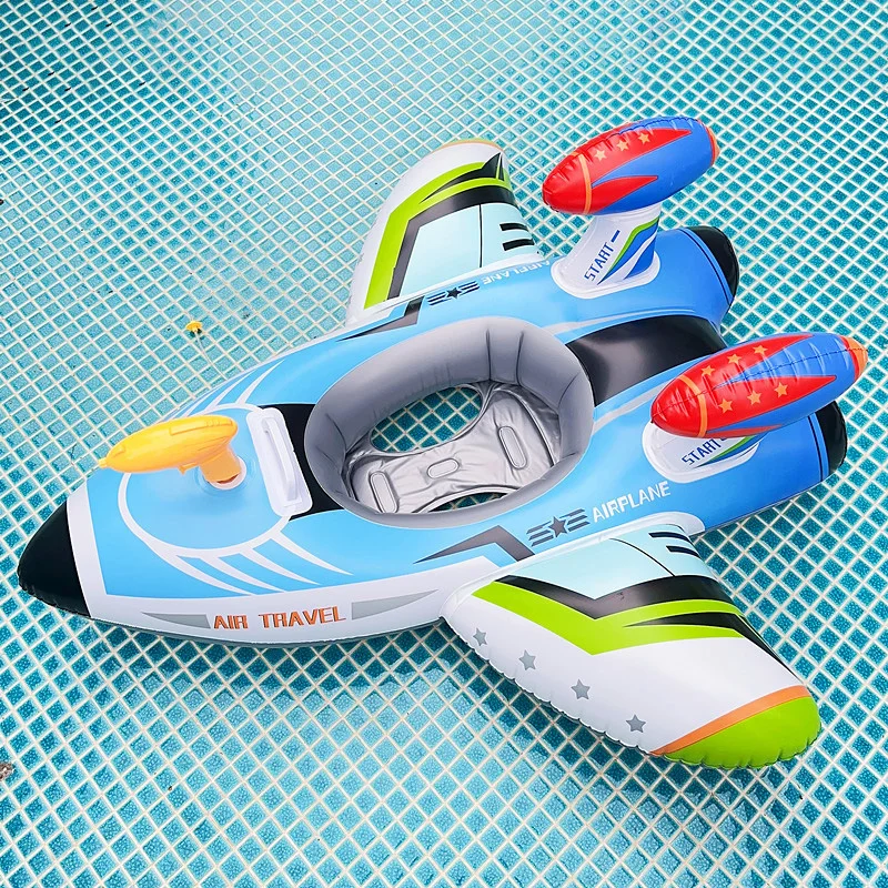 Aircraft Swim Ring Tube Inflatable Toy Baby Swimming Ring Seat For Kid Swim Circle Float Swim Pool Water Play Equipment