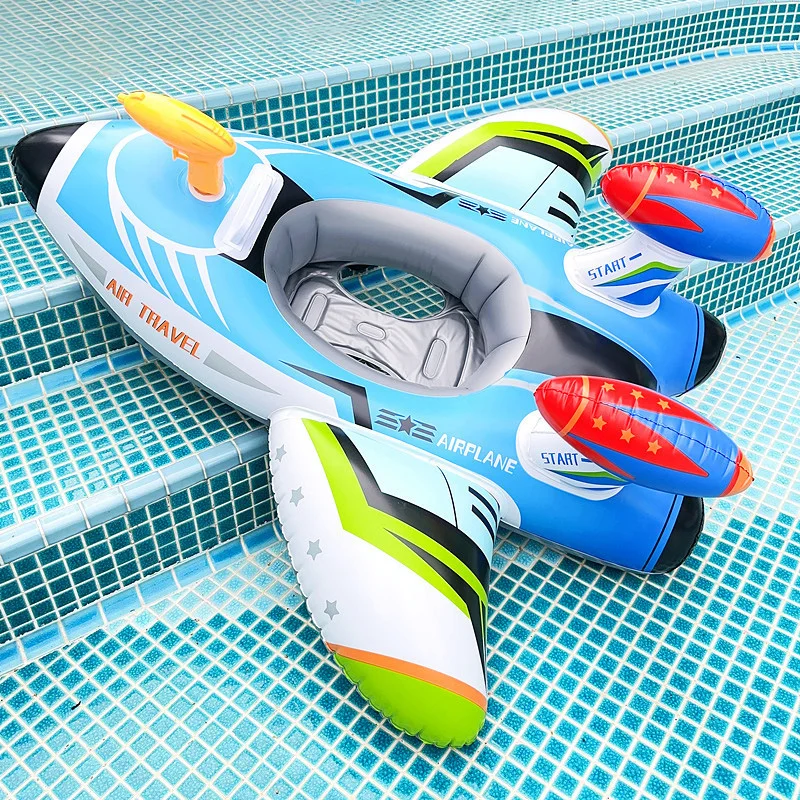 Aircraft Swim Ring Tube Inflatable Toy Baby Swimming Ring Seat For Kid Swim Circle Float Swim Pool Water Play Equipment