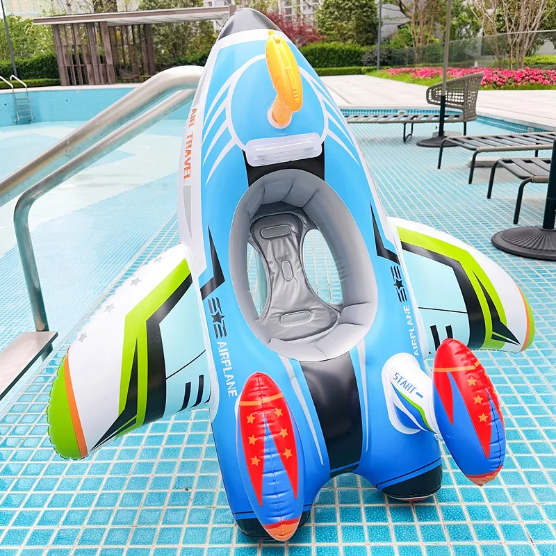 Aircraft Swim Ring Tube Inflatable Toy Baby Swimming Ring Seat For Kid Swim Circle Float Swim Pool Water Play Equipment