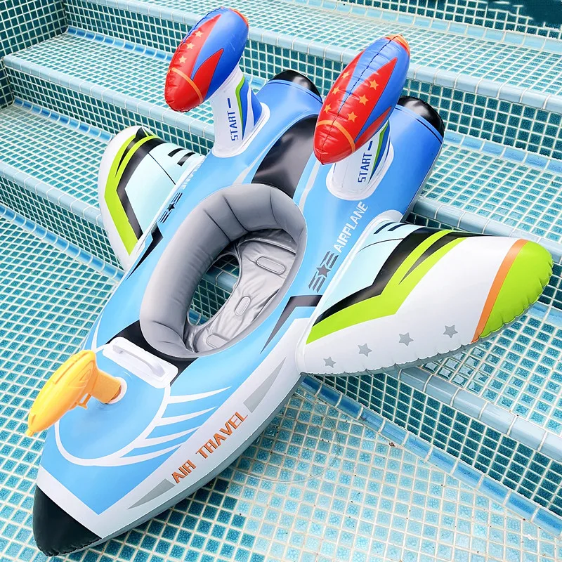 Aircraft Swim Ring Tube Inflatable Toy Baby Swimming Ring Seat For Kid Swim Circle Float Swim Pool Water Play Equipment