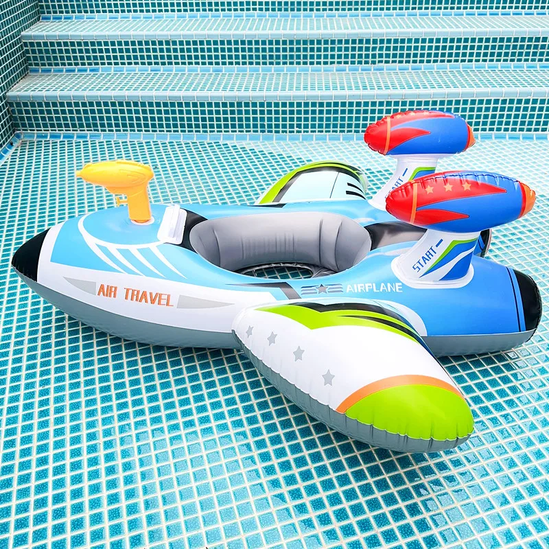 Aircraft Swim Ring Tube Inflatable Toy Baby Swimming Ring Seat For Kid Swim Circle Float Swim Pool Water Play Equipment