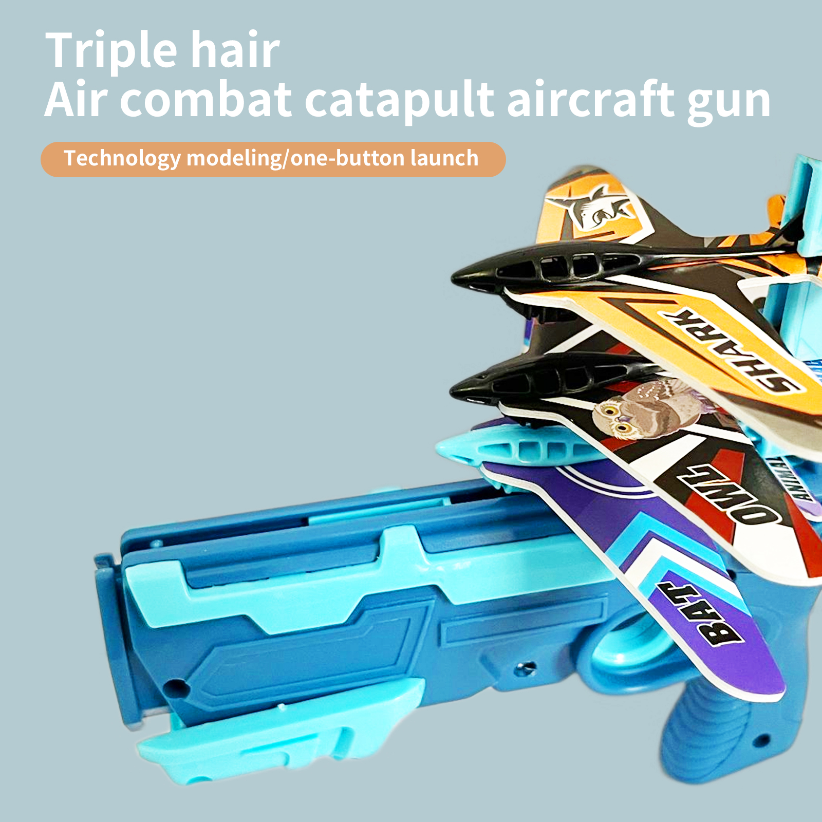 Airplane Launcher Bubble Catapult With 6 Small Plane Toy Funny Airplane Toys For Kids Plane Catapult Game Shooting Game