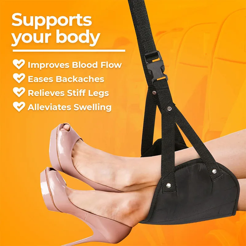 Airplane Travel Foot Rest Portable Travel Foot Hammock Adjustable Flying Foot Rest for Long Flight Bus Train Office Home Airplane Travel Foot Rest Portable Travel Foot Hammock Adjustable Flying Foot Rest for Long Flight Bus Train Office Home