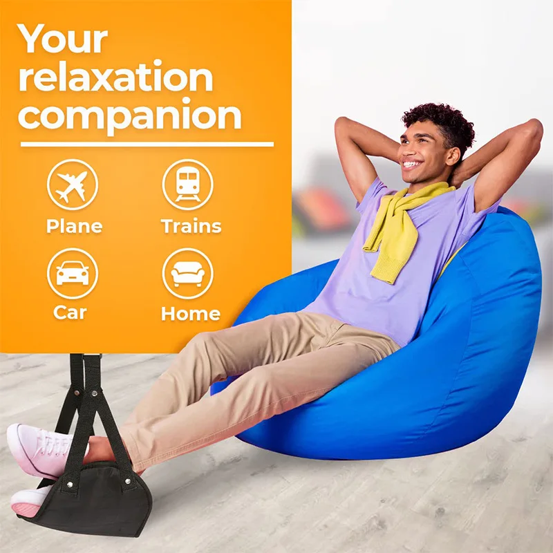 Airplane Travel Foot Rest Portable Travel Foot Hammock Adjustable Flying Foot Rest for Long Flight Bus Train Office Home Airplane Travel Foot Rest Portable Travel Foot Hammock Adjustable Flying Foot Rest for Long Flight Bus Train Office Home
