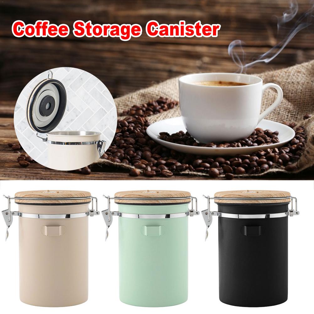 Airtight Coffee Canister with Scoop Airtight Coffee Canister with Scoop