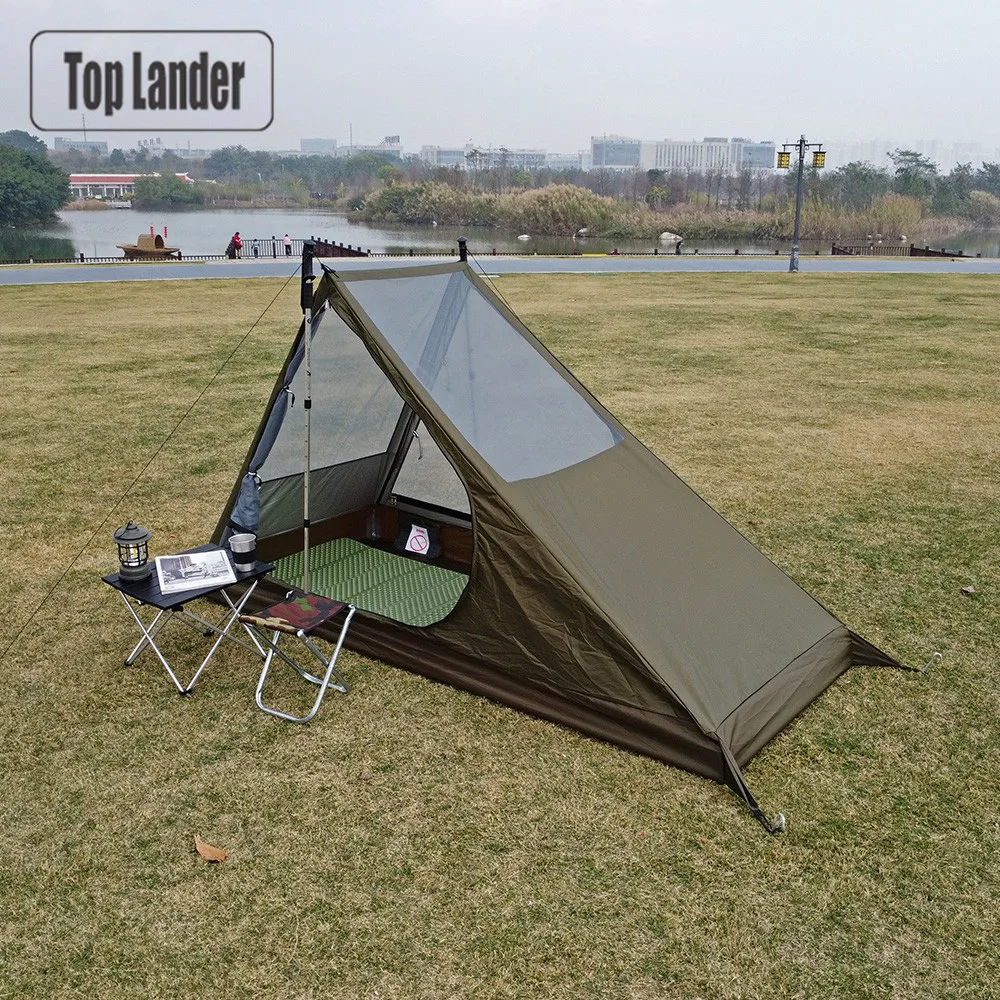 Airy Mesh Tent 1 Person Ultralight Tent Quick Setup Backpacking Shelter Breathable Mosquito Proof for Camping and