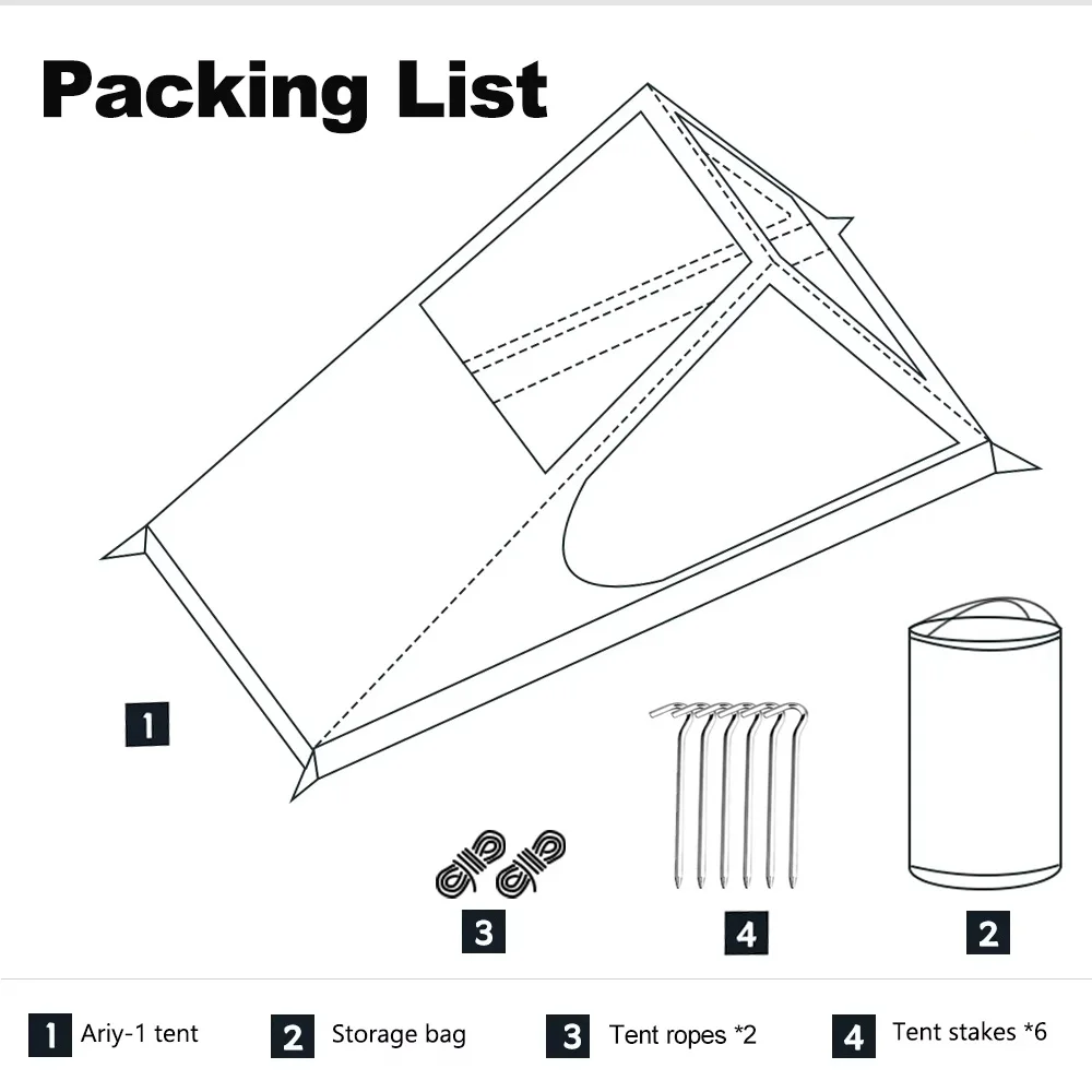 Airy Mesh Tent 1 Person Ultralight Tent Quick Setup Backpacking Shelter Breathable Mosquito Proof for Camping and