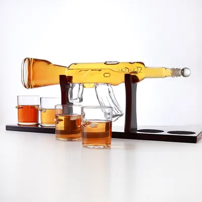 AK47 Decanter with Stand Drinkware Set AK47 Decanter with Stand Drinkware Set