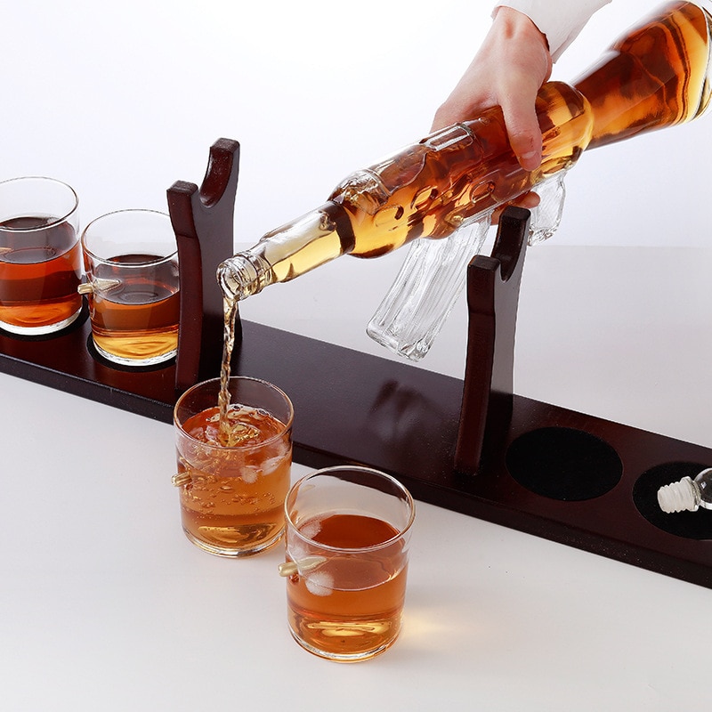 AK47 Decanter with Stand Drinkware Set AK47 Decanter with Stand Drinkware Set