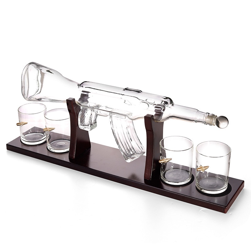AK47 Decanter with Stand Drinkware Set AK47 Decanter with Stand Drinkware Set