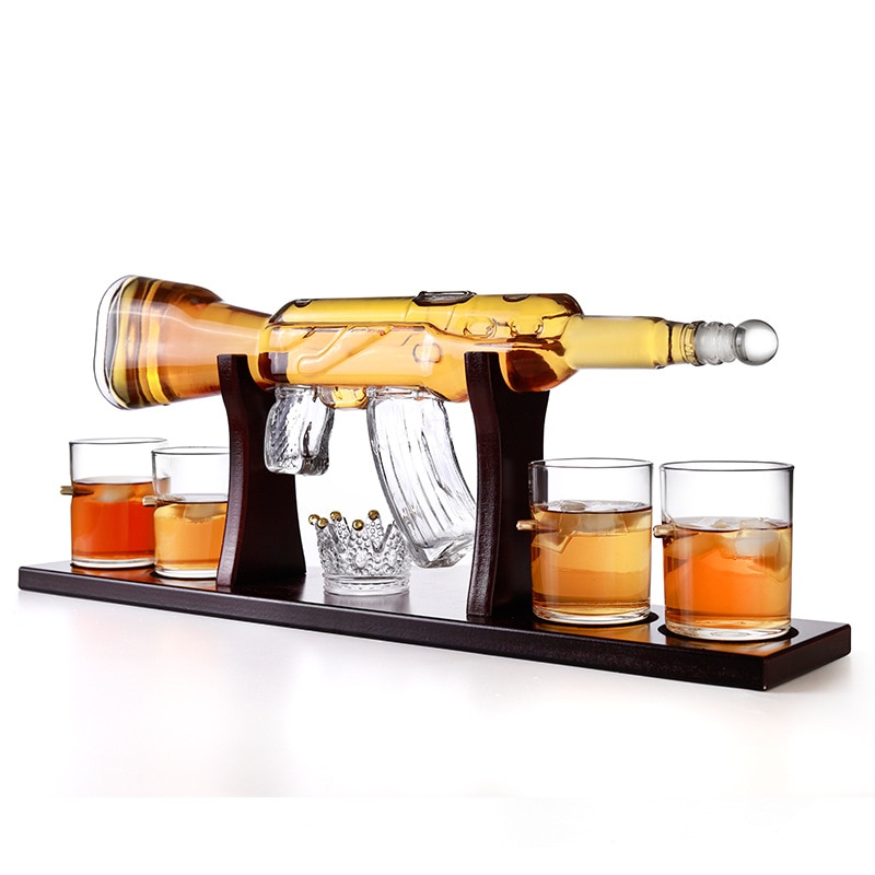 AK47 Whiskey Gun Decanter Set
