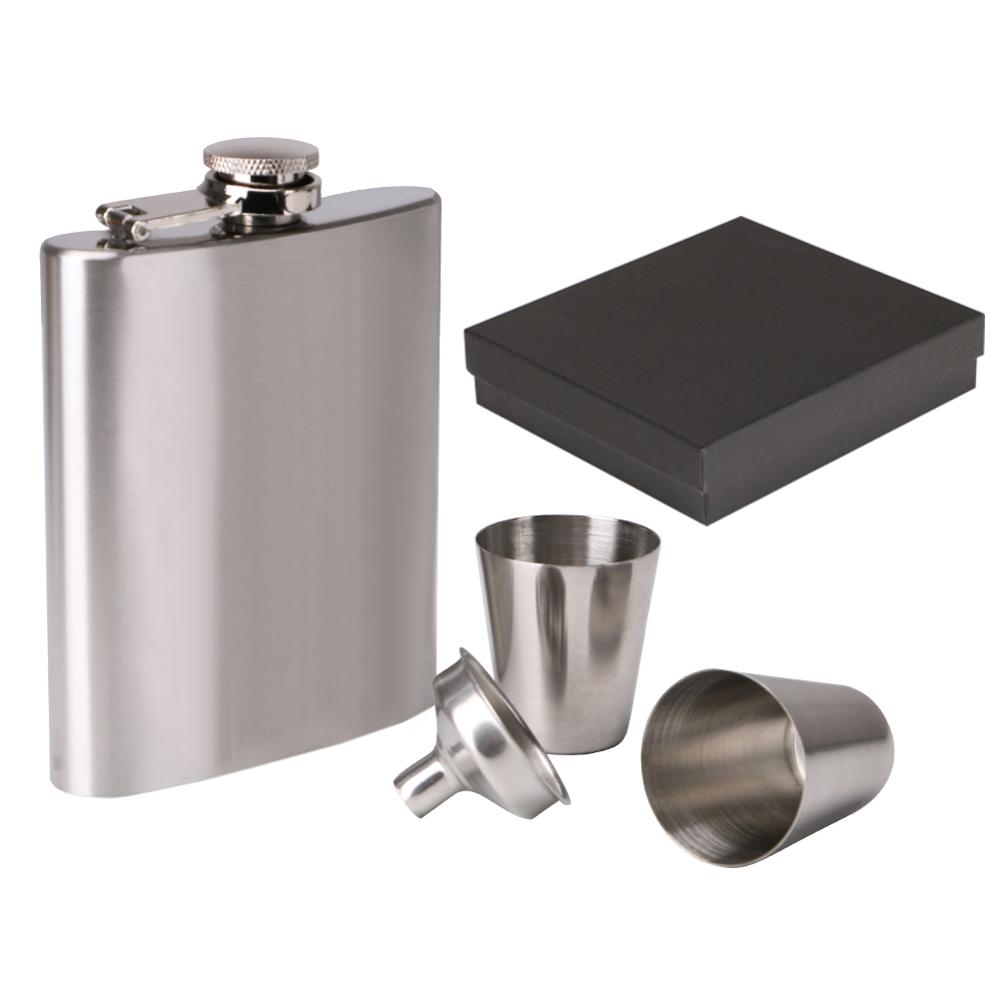 Alcohol Flask 4PC Stainless Steel Set Alcohol Flask 4PC Stainless Steel Set