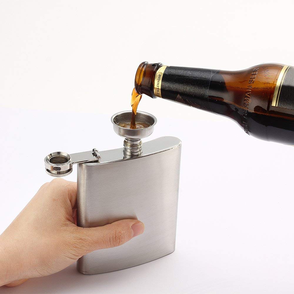 Alcohol Flask 4PC Stainless Steel Set Alcohol Flask 4PC Stainless Steel Set