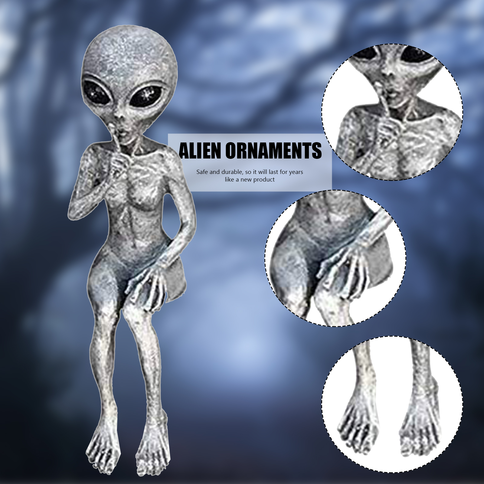Alien Figurine Resin Ornament Alien Figurine Resin Ornament
