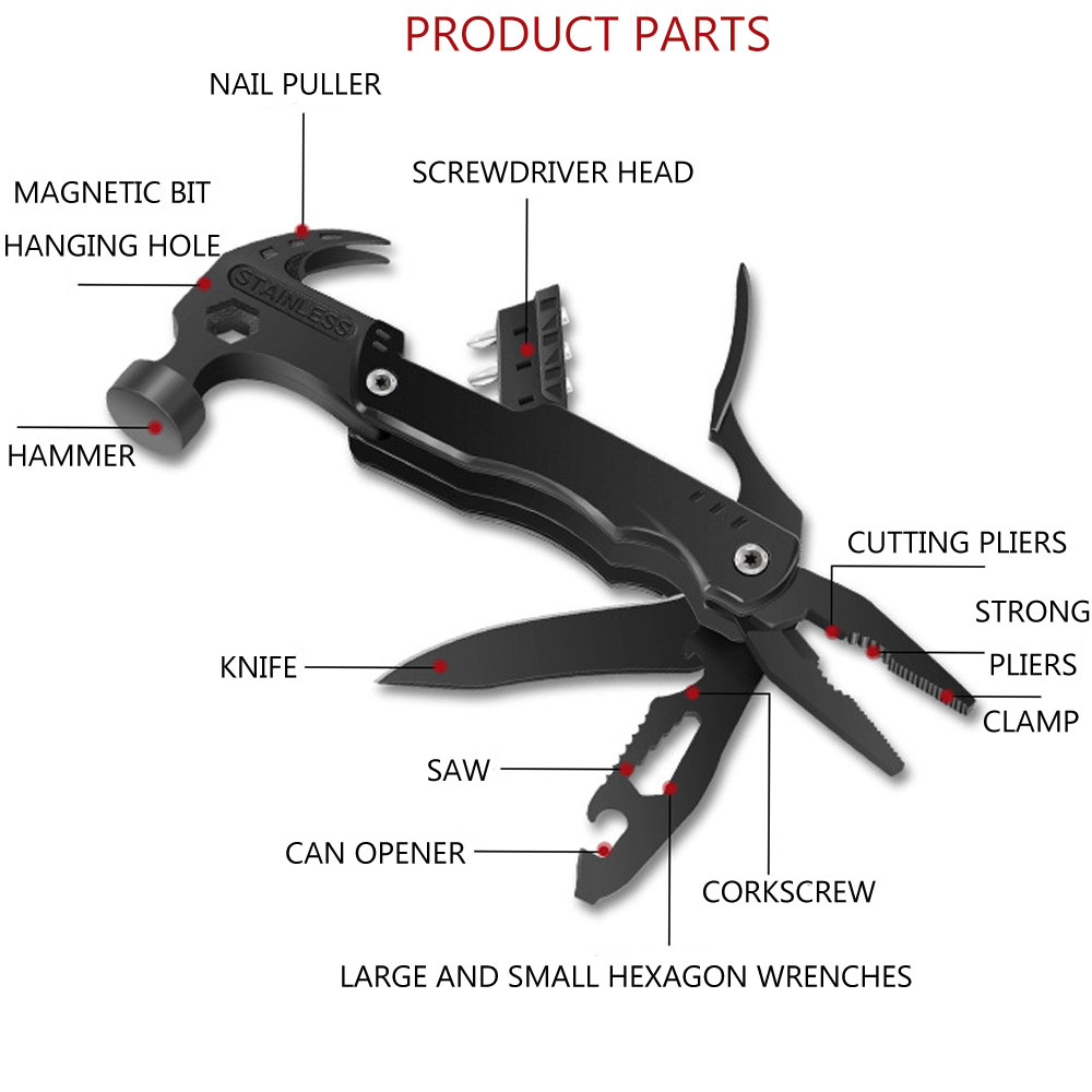 All in One Portable Multi Tool Hammer All in One Portable Multi Tool Hammer