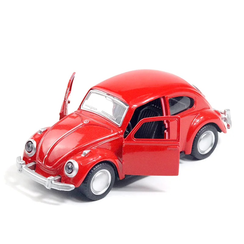 Alloy Car Model Beetle Vintage Car Door Opening Force Children's Toy Car Cake Decoration Alloy Car Model Beetle Vintage Car Door Opening Force Children's Toy Car Cake Decoration