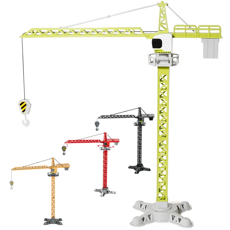 Alloy Engineering Diecast Tower Crane Classic Construction Model Vehicle Loader Tractor Excavator Toys for Boys Gift Alloy Engineering Diecast Tower Crane Classic Construction Model Vehicle Loader Tractor Excavator Toys for Boys Gift