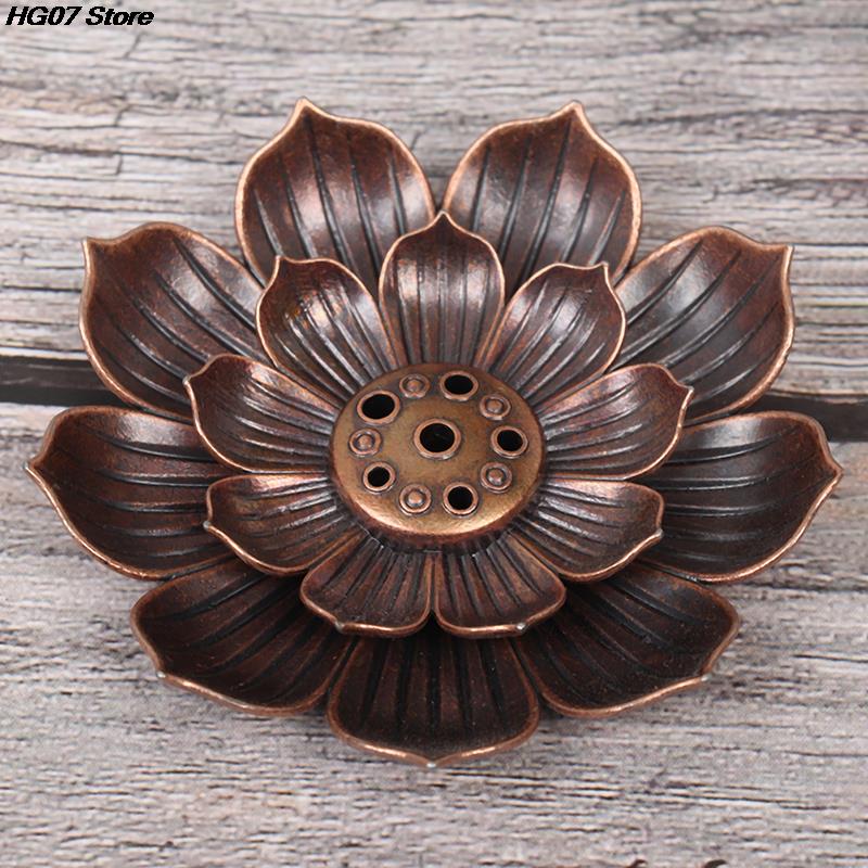 Alloy Incense Burner Stick Holder Plate Buddhism Lotus Censer Bronze Nasturtium Incense Burner 12 Styles Alloy Incense Burner Stick Holder Plate Buddhism Lotus Censer Bronze Nasturtium Incense Burner 12 Styles