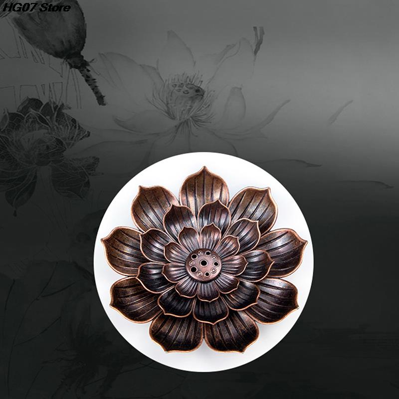 Alloy Incense Burner Stick Holder Plate Buddhism Lotus Censer Bronze Nasturtium Incense Burner 12 Styles Alloy Incense Burner Stick Holder Plate Buddhism Lotus Censer Bronze Nasturtium Incense Burner 12 Styles