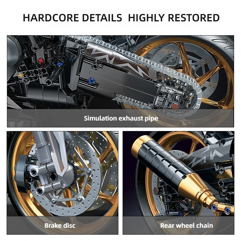 Alloy Motorcycle Desktop Decorations 2045PCS Racing Building Block Model Kid Toys Christmas Easter Festive Gift Giving Alloy Motorcycle Desktop Decorations 2045PCS Racing Building Block Model Kid Toys Christmas Easter Festive Gift Giving