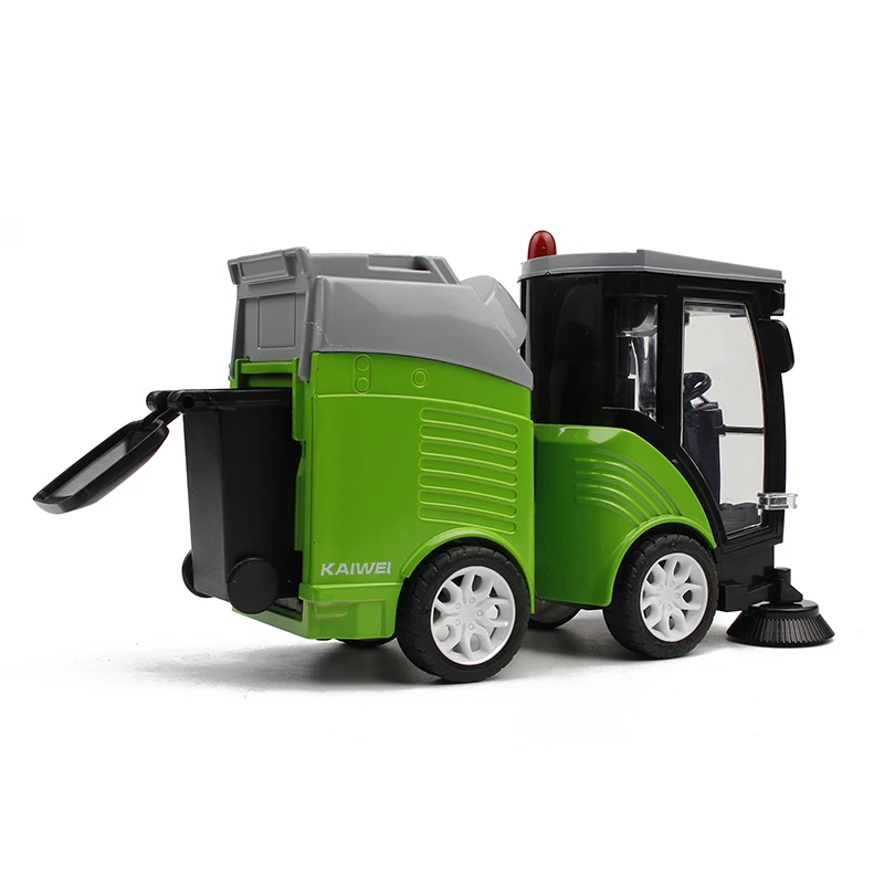 Alloy Sweeper Model Diecast Road Cleaning Refuse Bin Classification Sanitation Vehicles Car Model Sound and Light Kids Alloy Sweeper Model Diecast Road Cleaning Refuse Bin Classification Sanitation Vehicles Car Model Sound and Light Kids