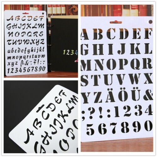 Alphabet Stencil DIY Art and Crafts