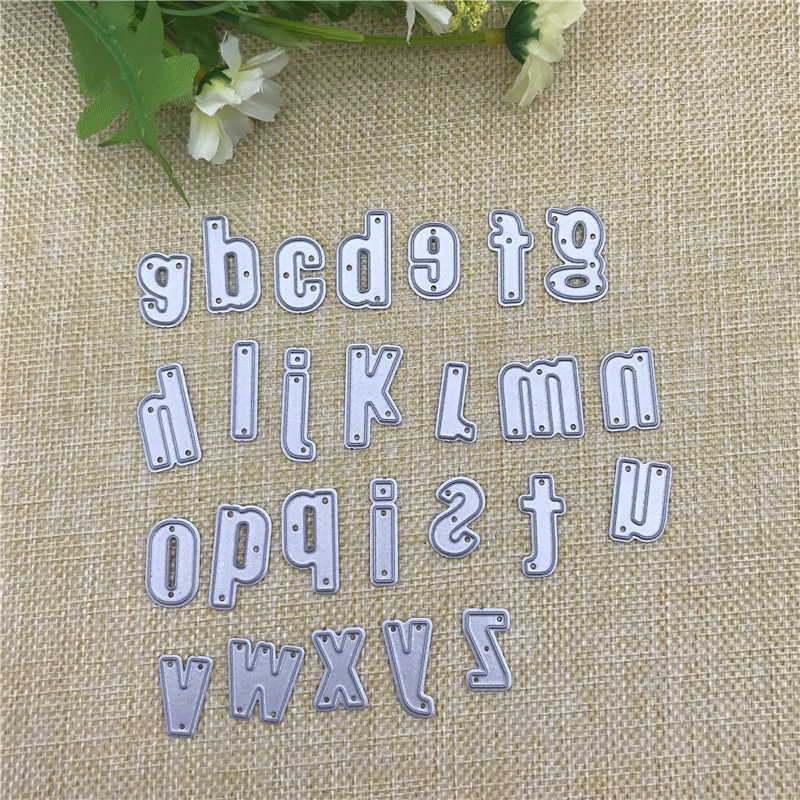 Alphabet Stencils 26PC Metal Dies