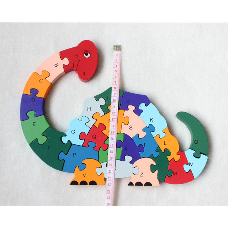 Alphabet Wooden Dinosaur Puzzle Alphabet Wooden Dinosaur Puzzle
