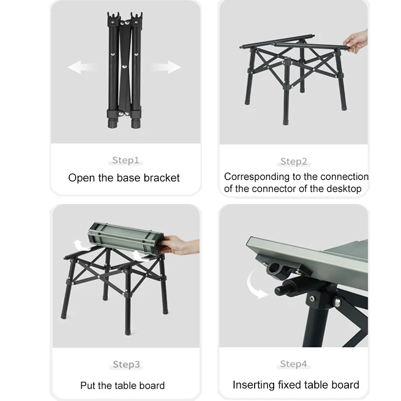 Aluminum Alloy Folding Table Outdoor Camping Portable Barbecue Table Camping Picnic Table