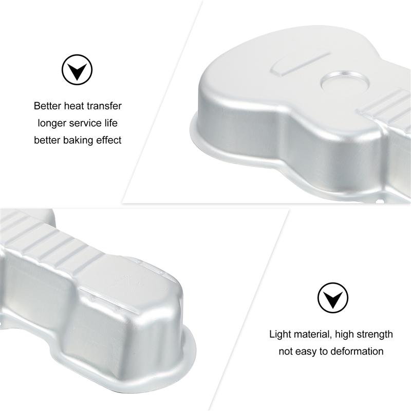 Aluminum Alloy Guitar Cake Pan Aluminum Alloy Guitar Cake Pan