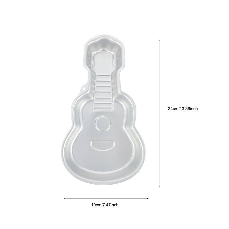 Aluminum Alloy Guitar Cake Pan Aluminum Alloy Guitar Cake Pan