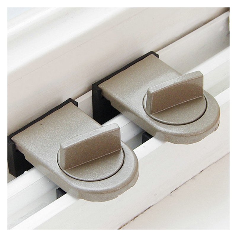 Aluminum Alloy Sliding Door Window Locks Adjustable Door Security Lock Home Office Safety Lock Anti-Theft Security Tool