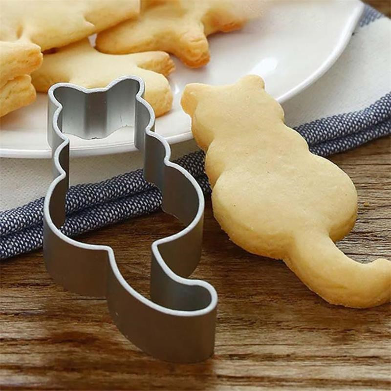 Aluminum Cat Shaped Cookie Cutter