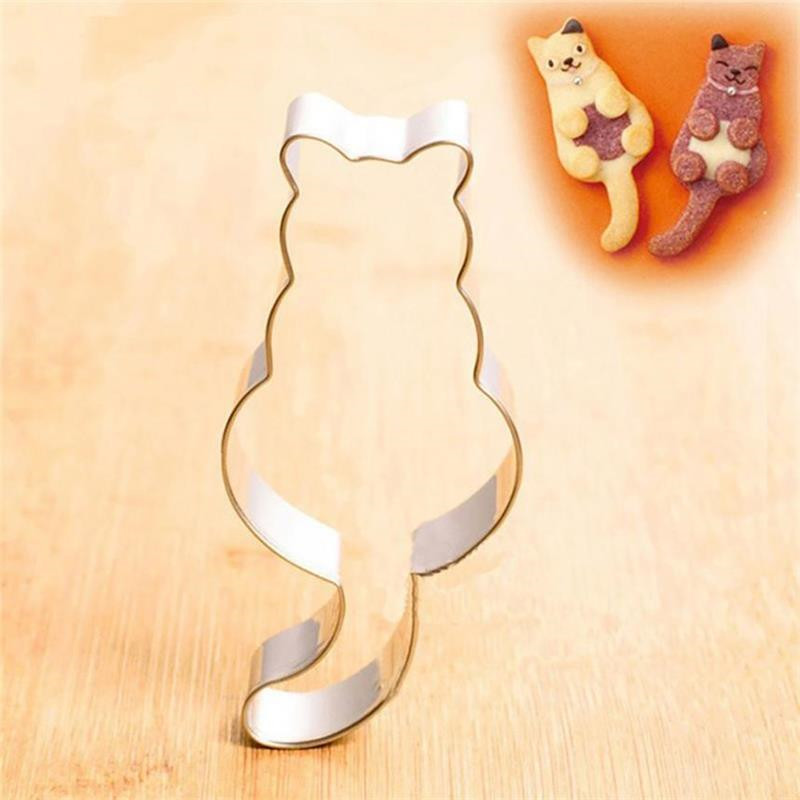 Aluminum Cat Shaped Cookie Cutter Aluminum Cat Shaped Cookie Cutter