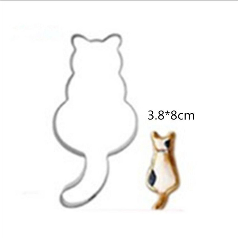 Aluminum Cat Shaped Cookie Cutter Aluminum Cat Shaped Cookie Cutter