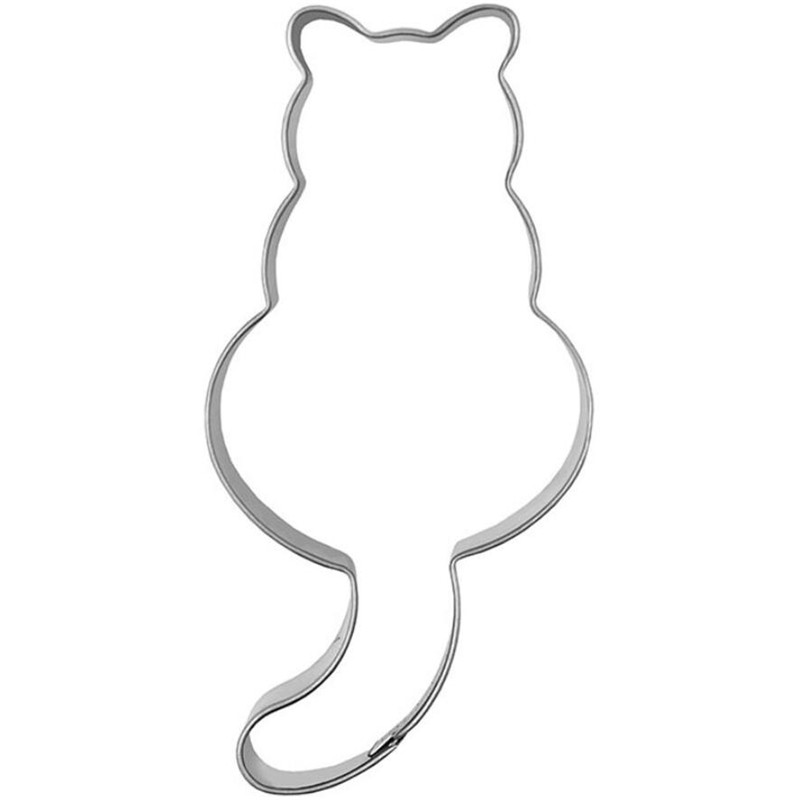 Aluminum Cat Shaped Cookie Cutter Aluminum Cat Shaped Cookie Cutter