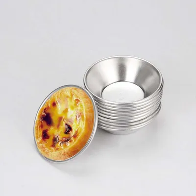 Aluminum Egg Tart Mold Set (10pcs)