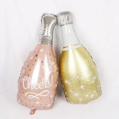 Aluminum Foil Champagne Bottle Balloon