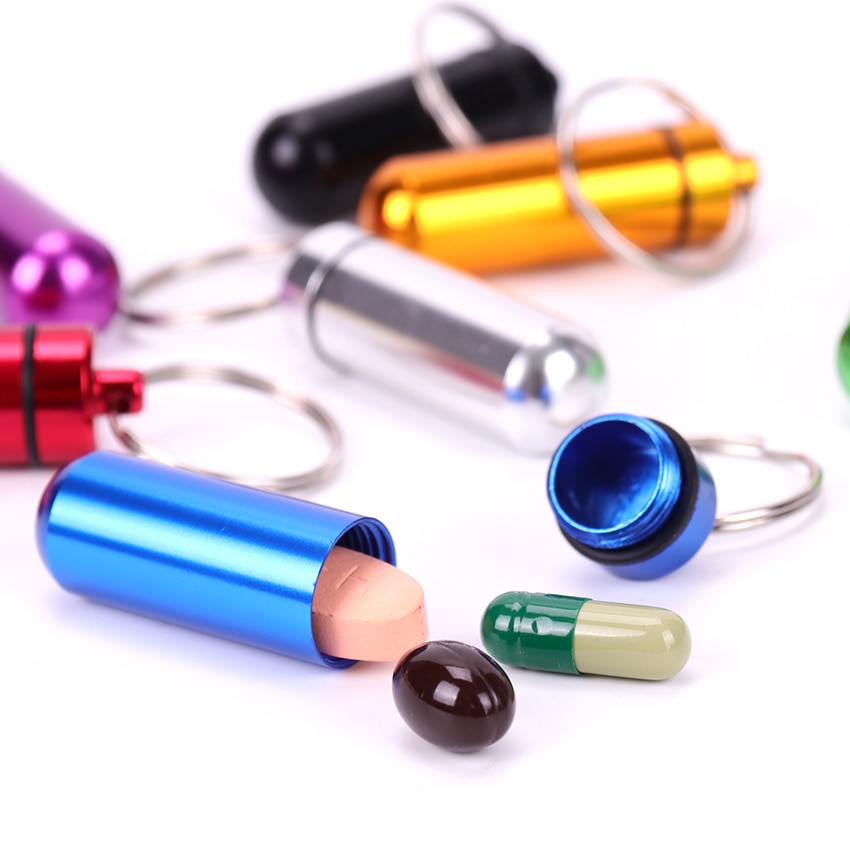 Aluminum Pill Keychain Aluminum Pill Keychain
