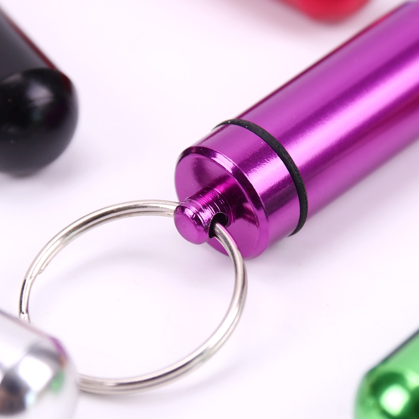 Aluminum Pill Keychain Aluminum Pill Keychain