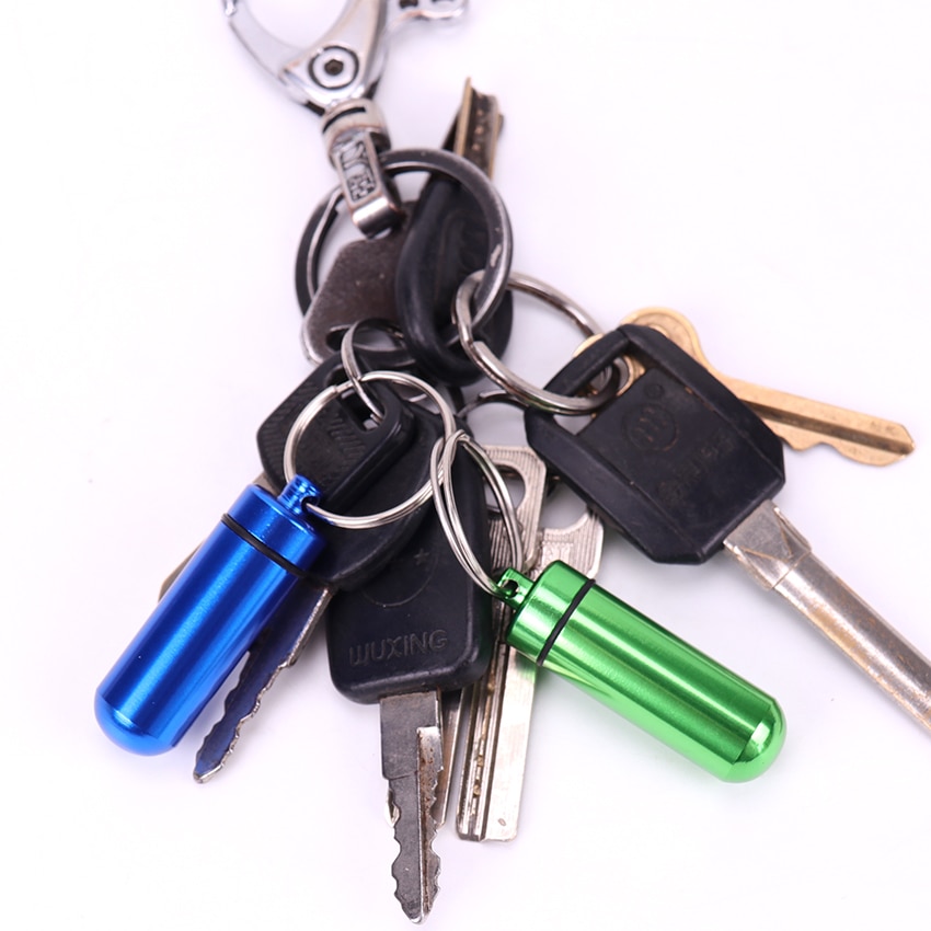 Aluminum Pill Keychain Aluminum Pill Keychain