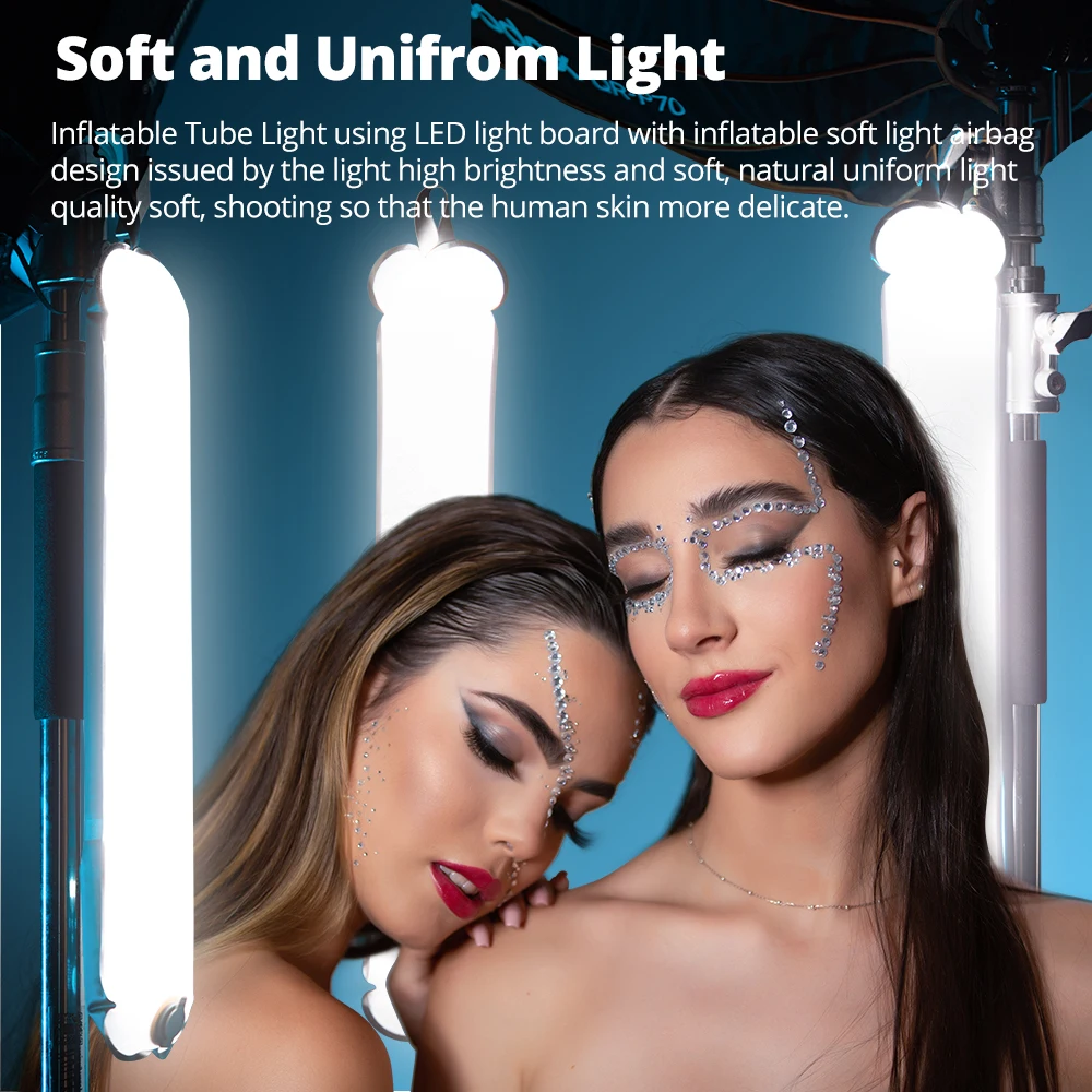Ambitful GC12 Gold Crow 12 Flexible Photography Lighting Air Light 2700K-6500K Portable LED Soft Light Inflatable Ambitful GC12 Gold Crow 12 Flexible Photography Lighting Air Light 2700K-6500K Portable LED Soft Light Inflatable