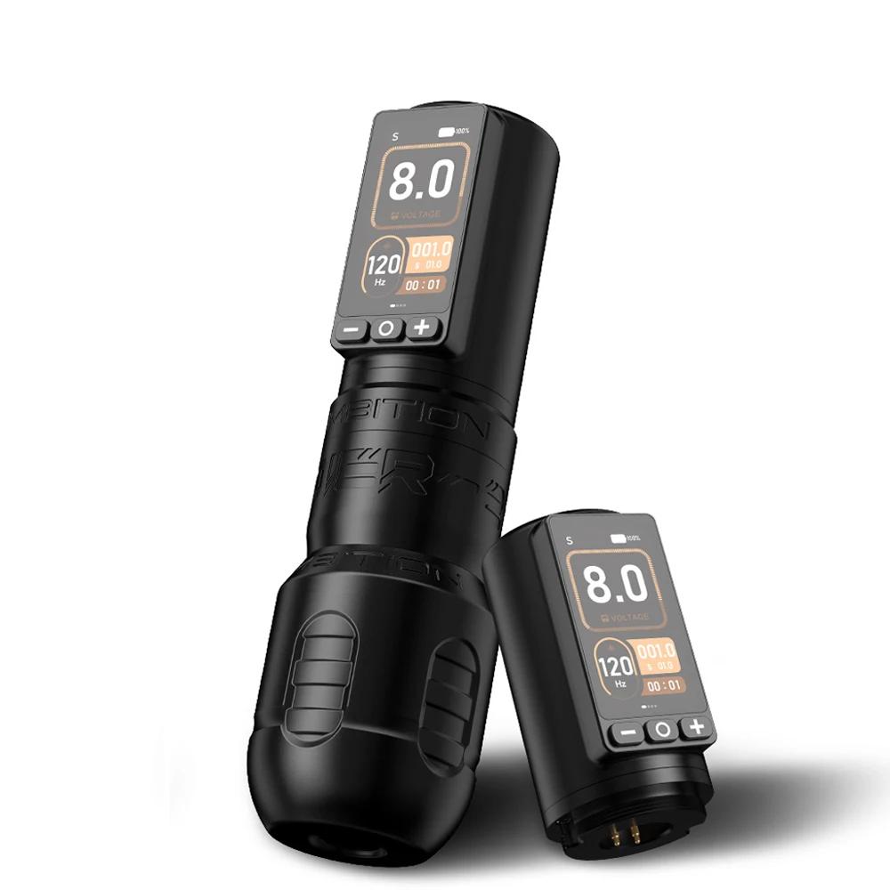 Ambition Soldier270 Wireless Tattoo Machine 4.0-4.5mm Stroke Brushless Motor Pen Professional 2400mAh Battery Grip