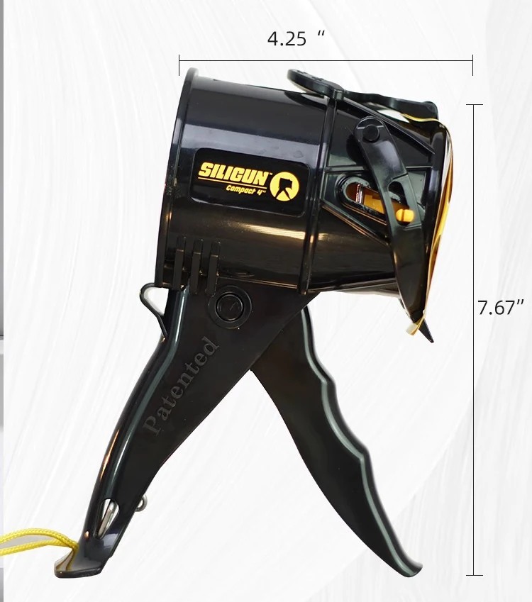 American Siligun Compact Glass Glue Gun – a Short, Self-Sealing, High-Thrust, Drip-Proof Caulking Tool